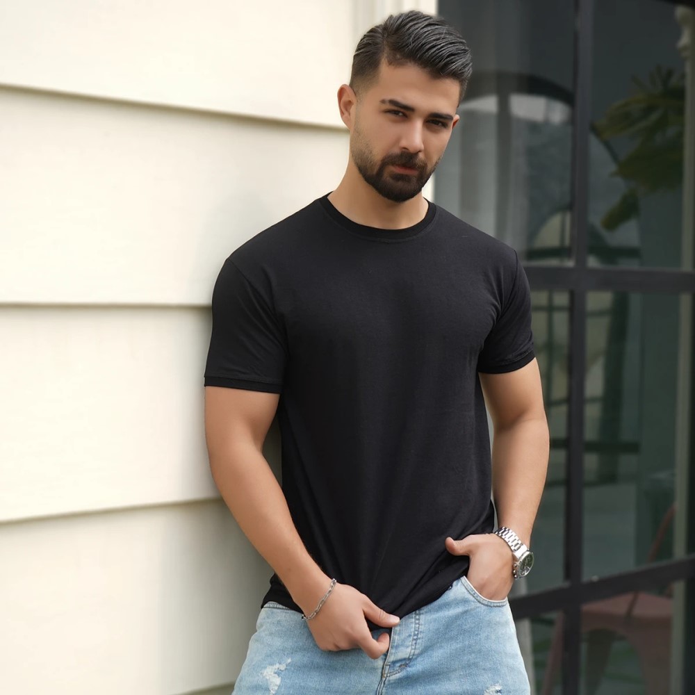 تیشرت ساده مردانه مدل Edvan (در 5 رنگ بندی)